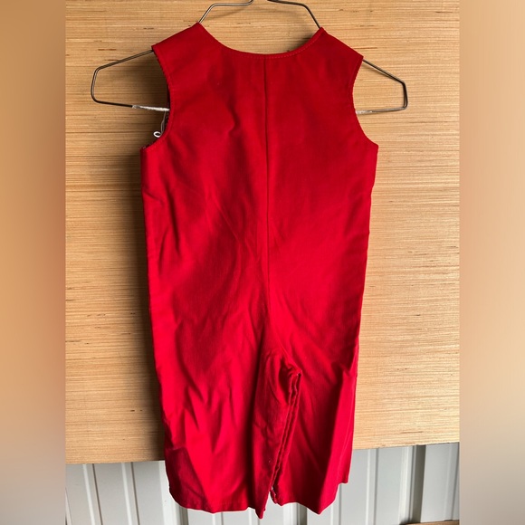 Boutique Bubble/Overall Outfit, Red, Size 12-18 months - Picture 2 of 3